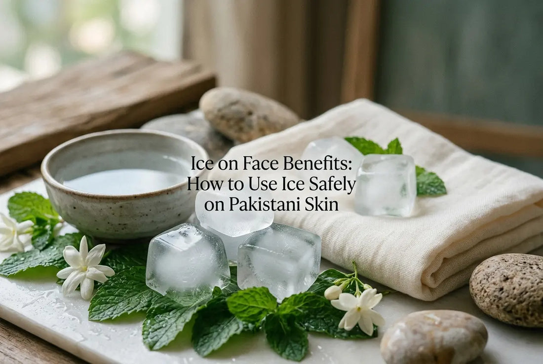 Ice on Face Benefits: How to Use Ice Safely on Pakistani Skin