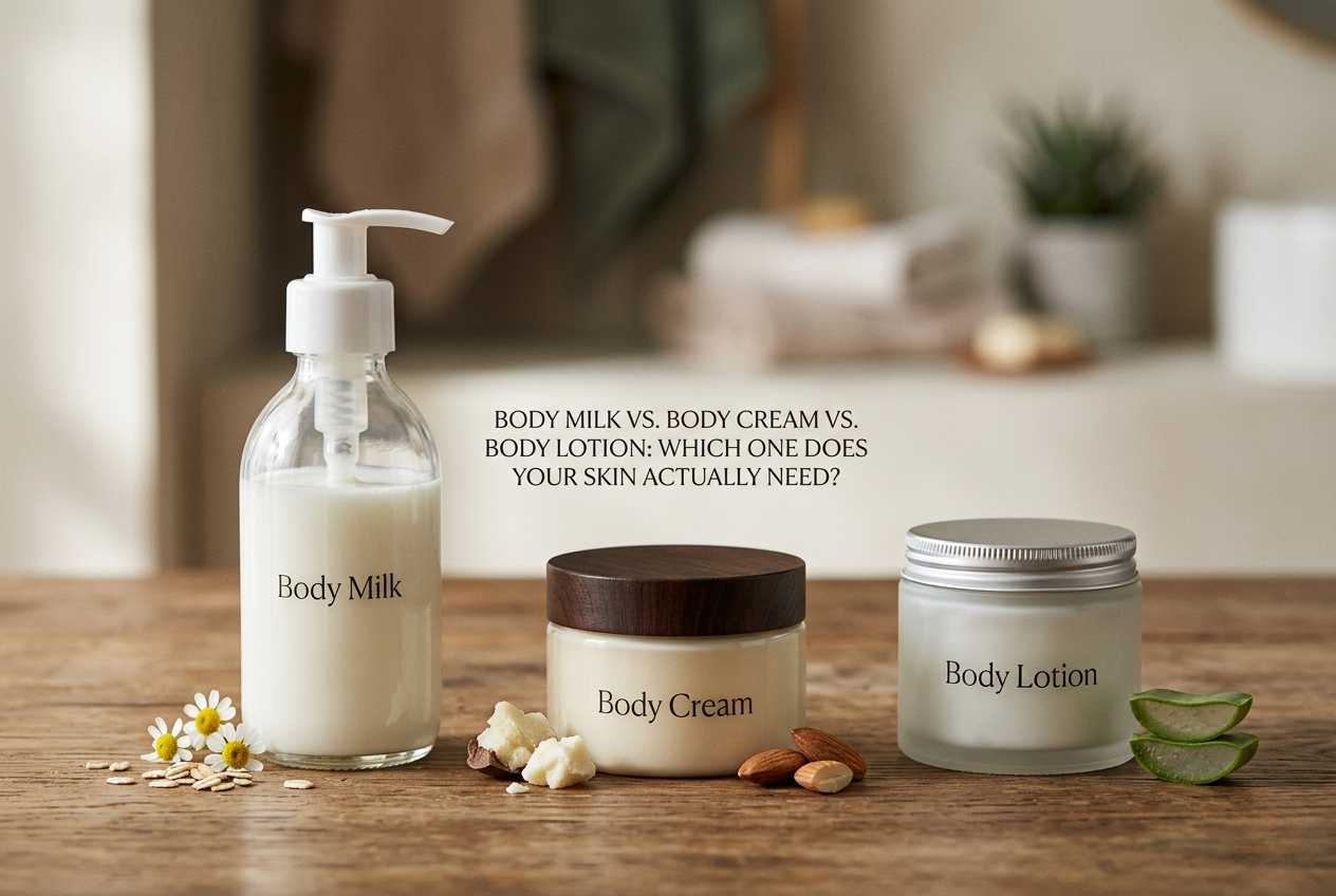 Body Milk vs. Body Cream vs. Body Lotion: Which One Does Your Skin Actually Need?