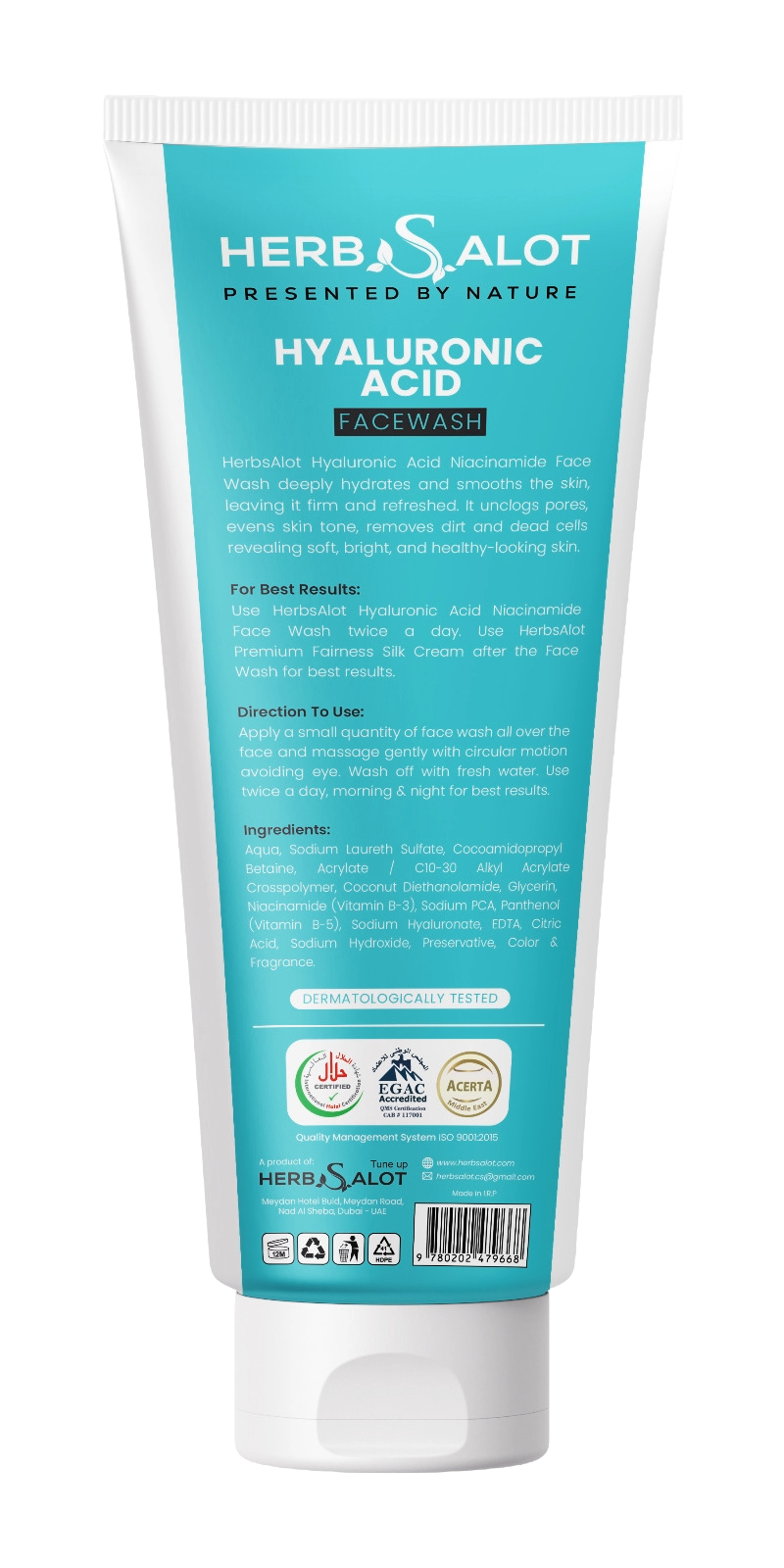 HerbSalot Hyaluronic Acid Face Wash