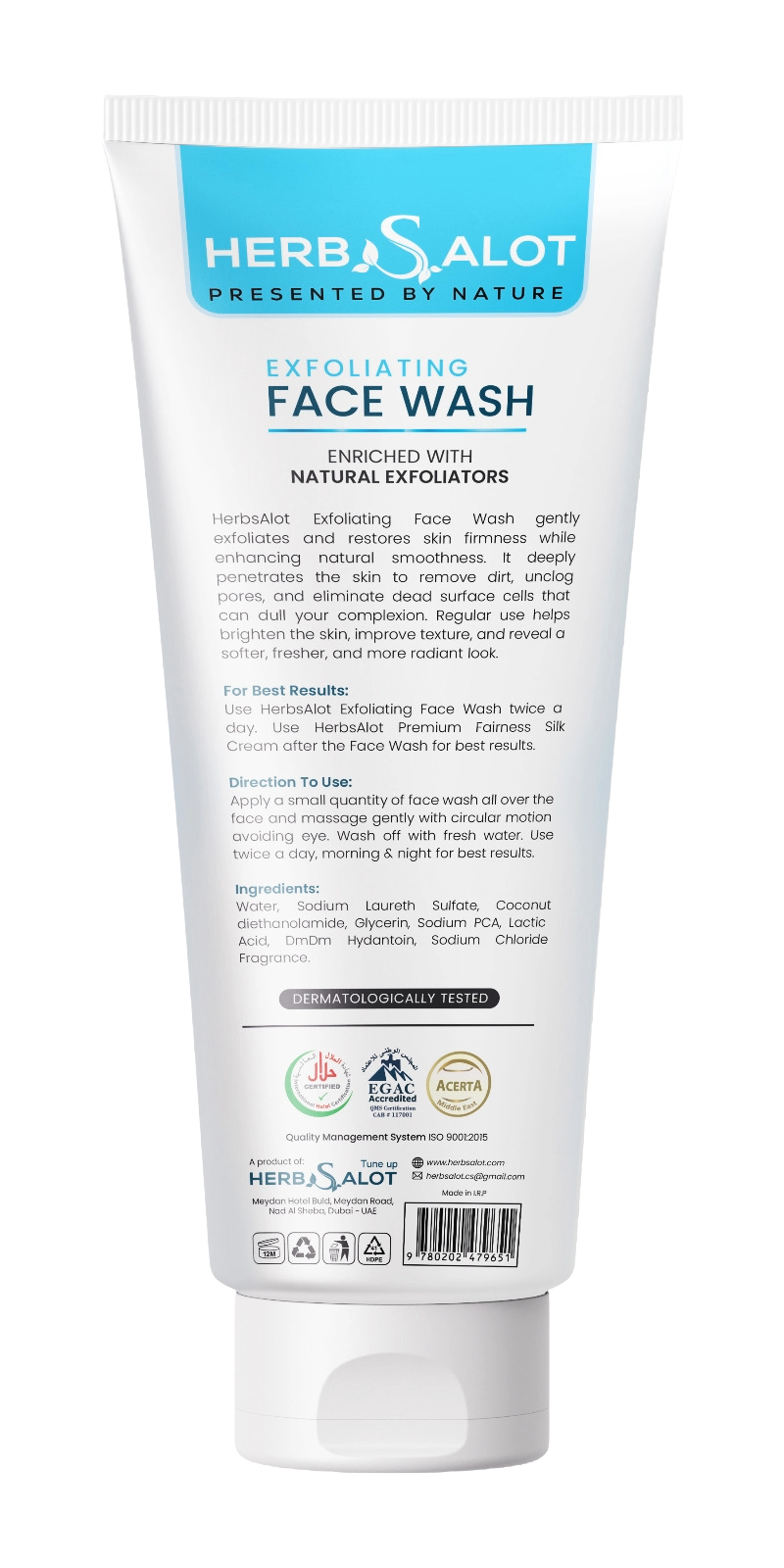 HerbSalot Natural Exfoliating Face Wash