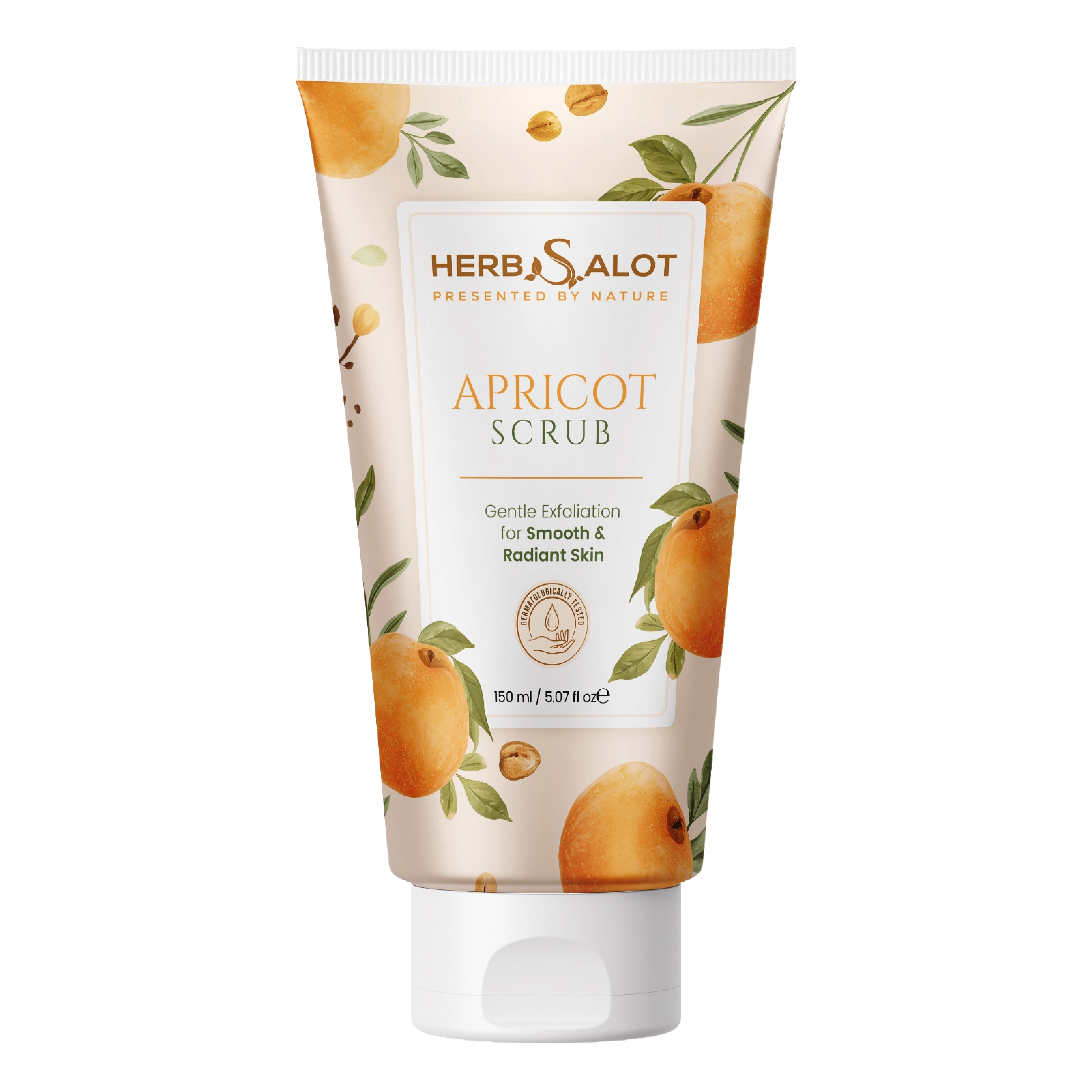 HerbSalot Natural Apricot Face & Body Scrub
