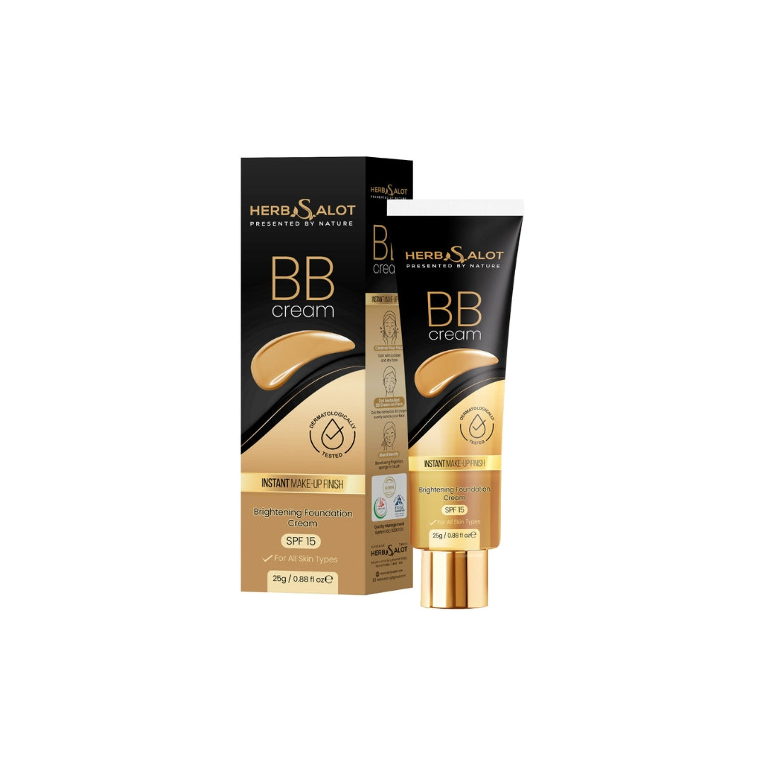 HerbSalot BB Cream – Brightening Foundation with SPF 15 | All Skin Types | 25g