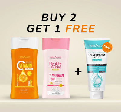 Buy 2 Body Lotions + Free Hyaluronic Face Wash