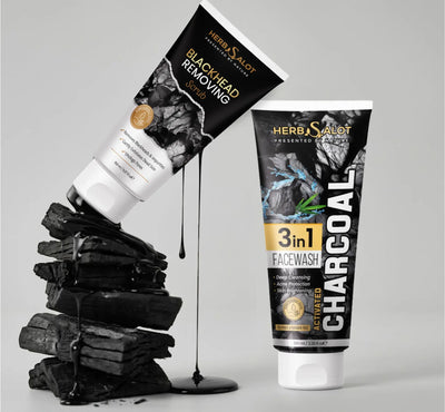 Charcoal Face Wash & Scrub Combo