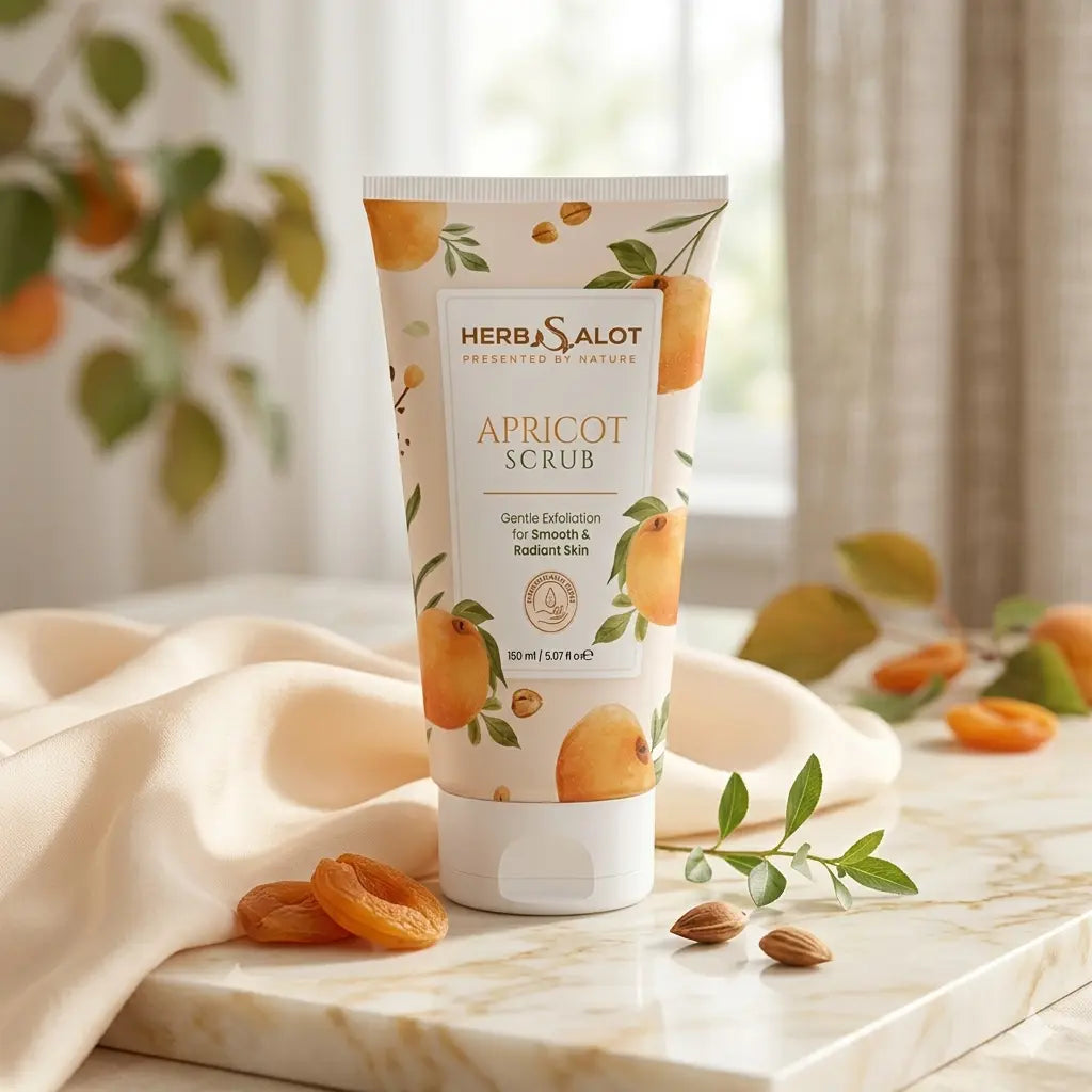 HerbSalot Apricot Face & Body Scrub 180ml