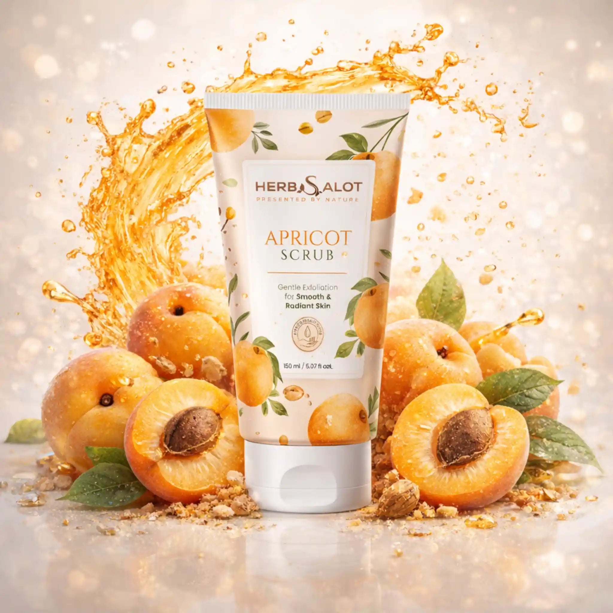 HerbSalot Apricot Face & Body Wash 180ml