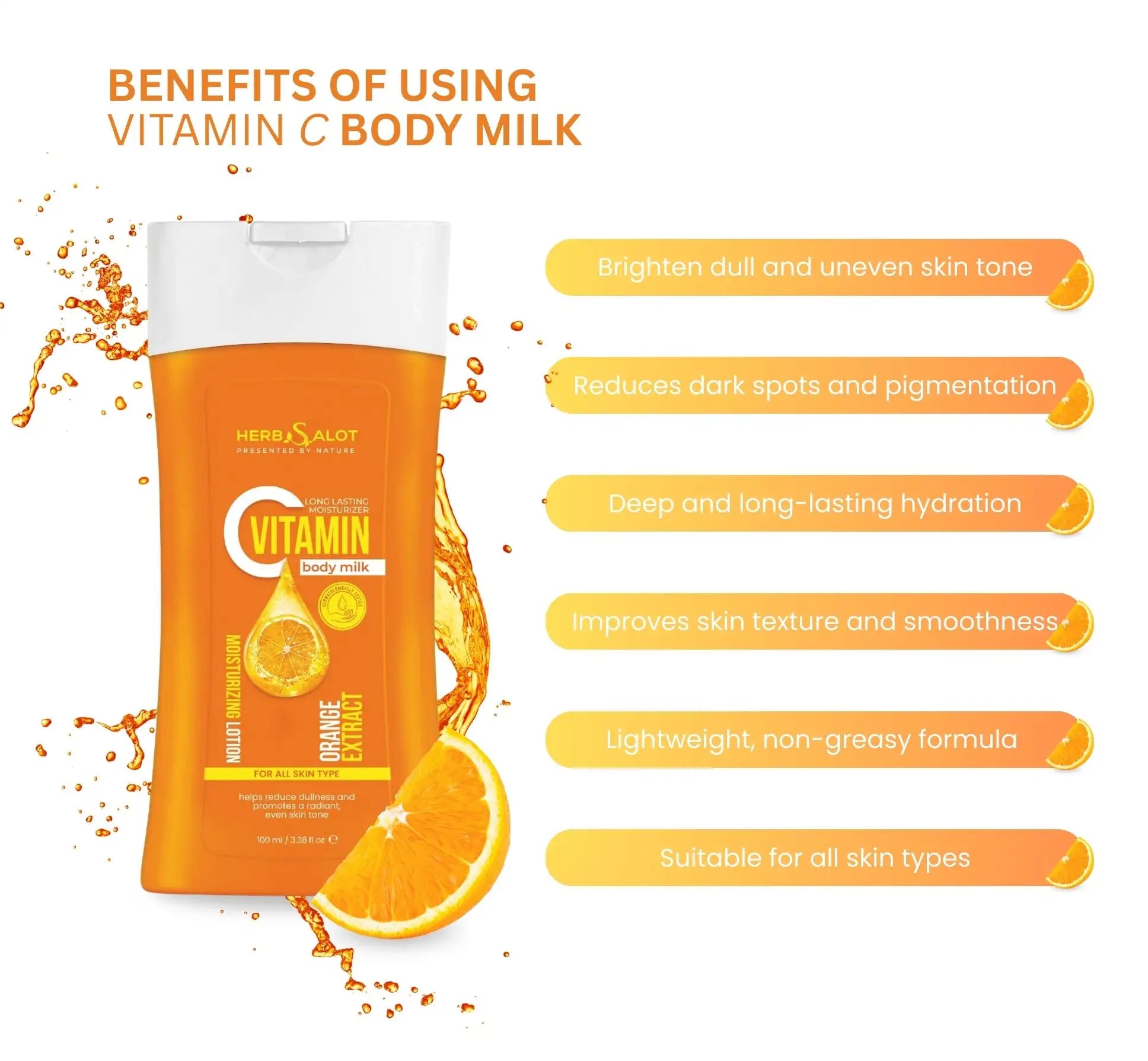 Herbsalot Vitamin C Brightening Body Milk 250ml