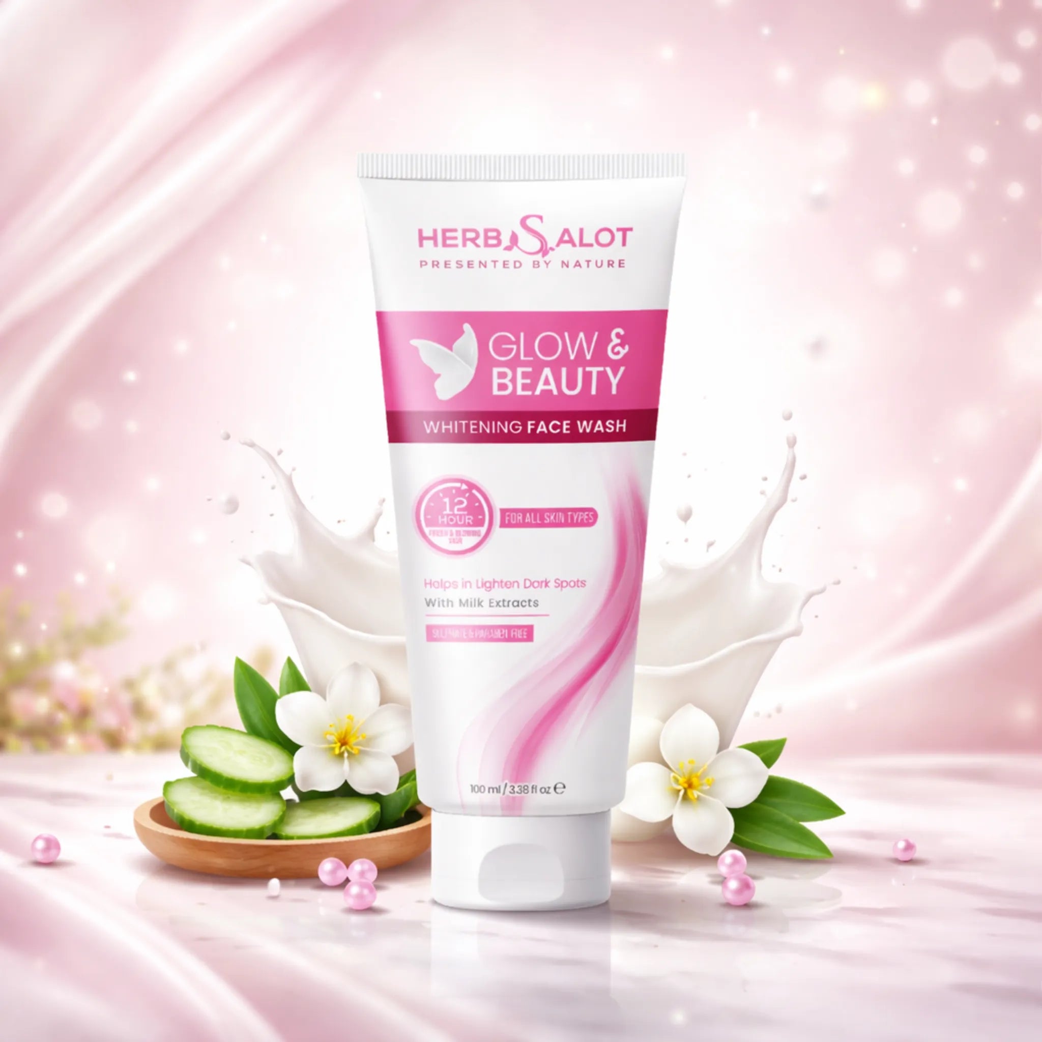 Herbsalot Glow & Beauty Whitening Face Wash 100ml