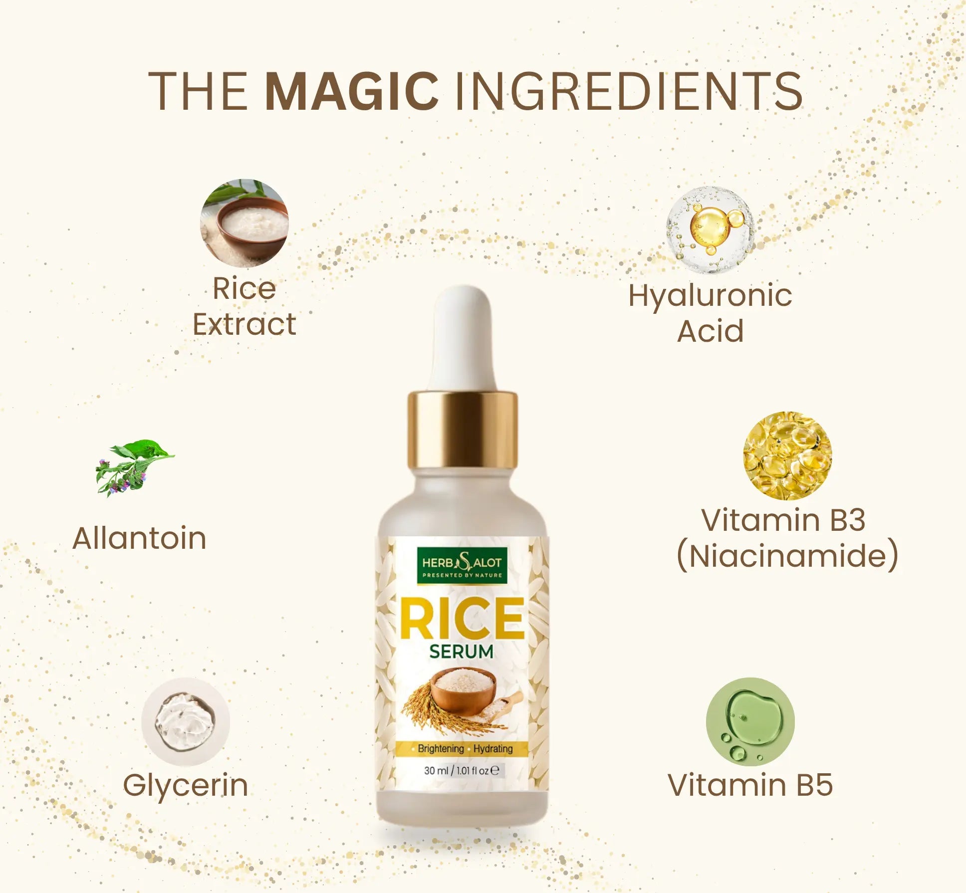 HerbsAlot  Skin Brightening Rice Serum