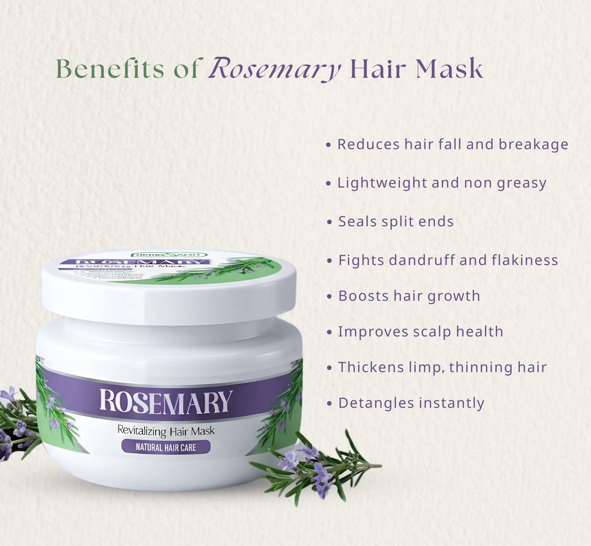 Rosemary Revitalizing Hair Mask| Best Hair Fall and Hair Growth Mask