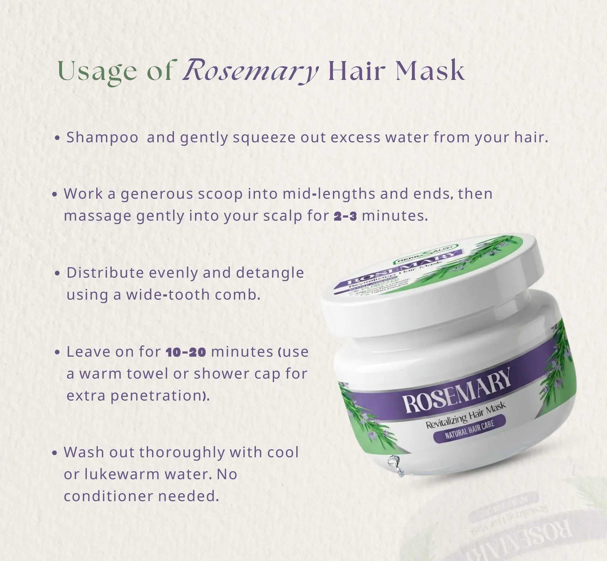 Rosemary Revitalizing Hair Mask| Best Hair Fall and Hair Growth Mask