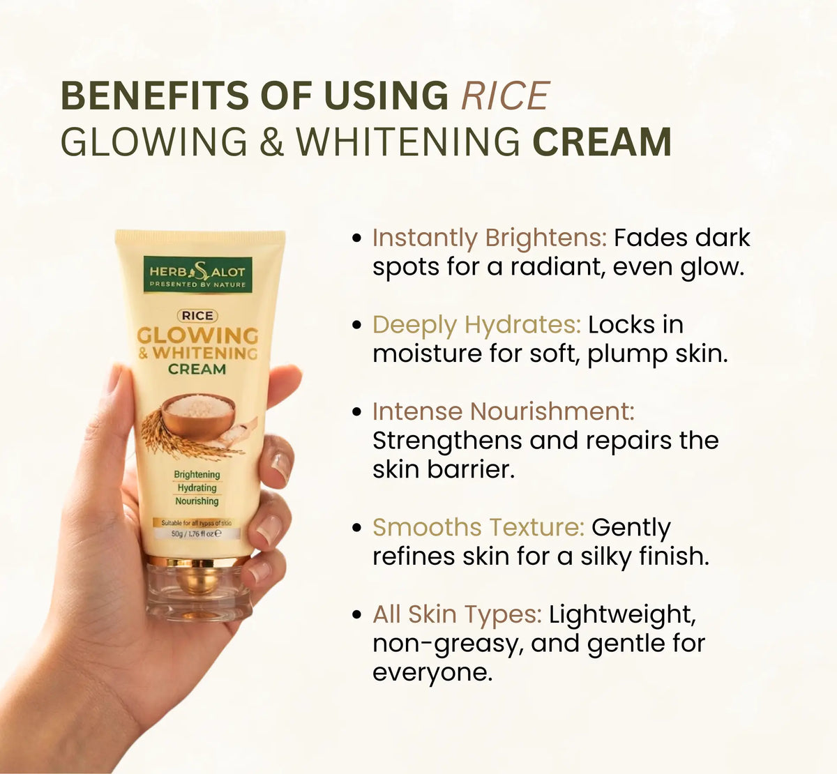 Rice Whitening Cream