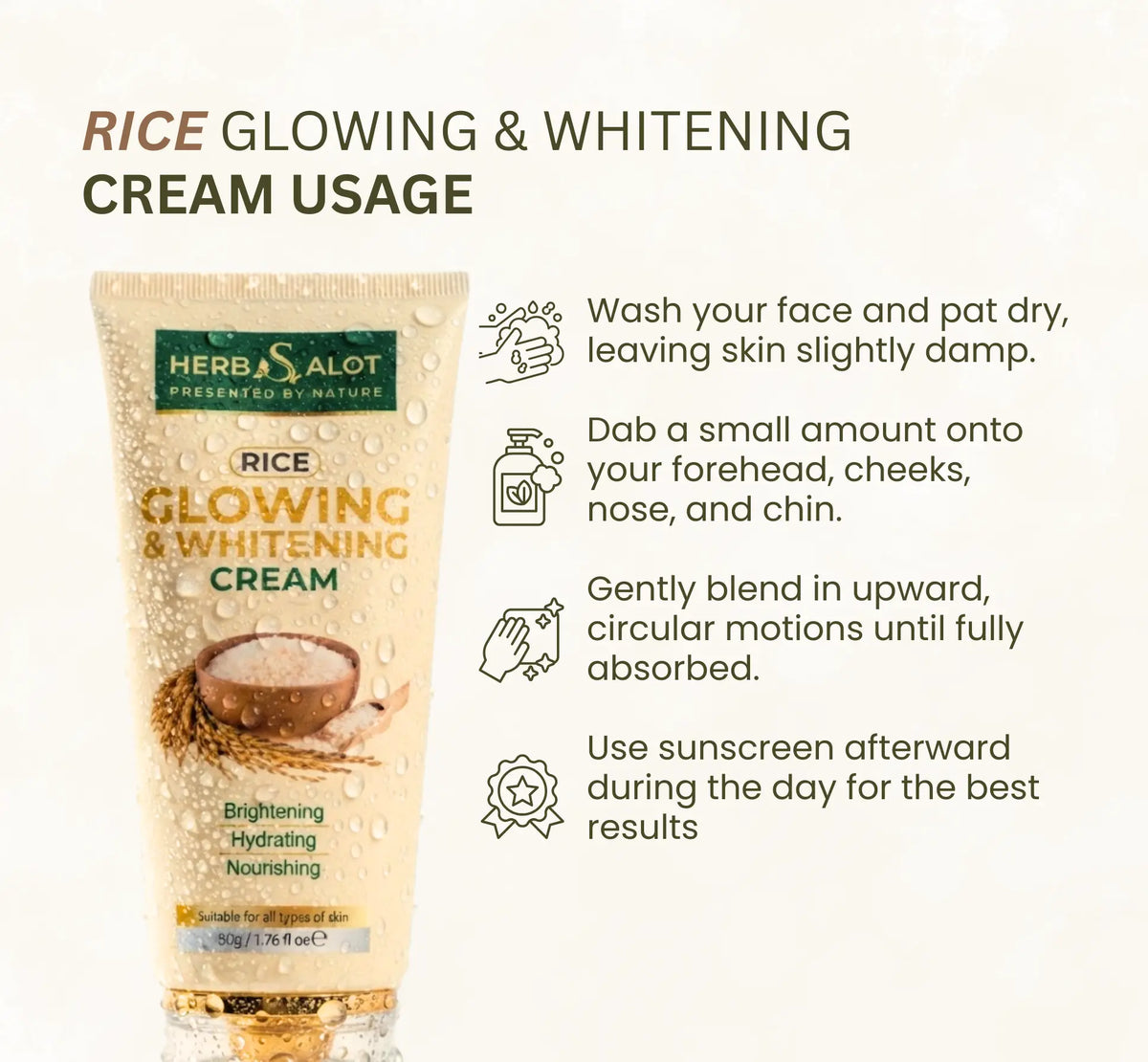 Rice Whitening Cream