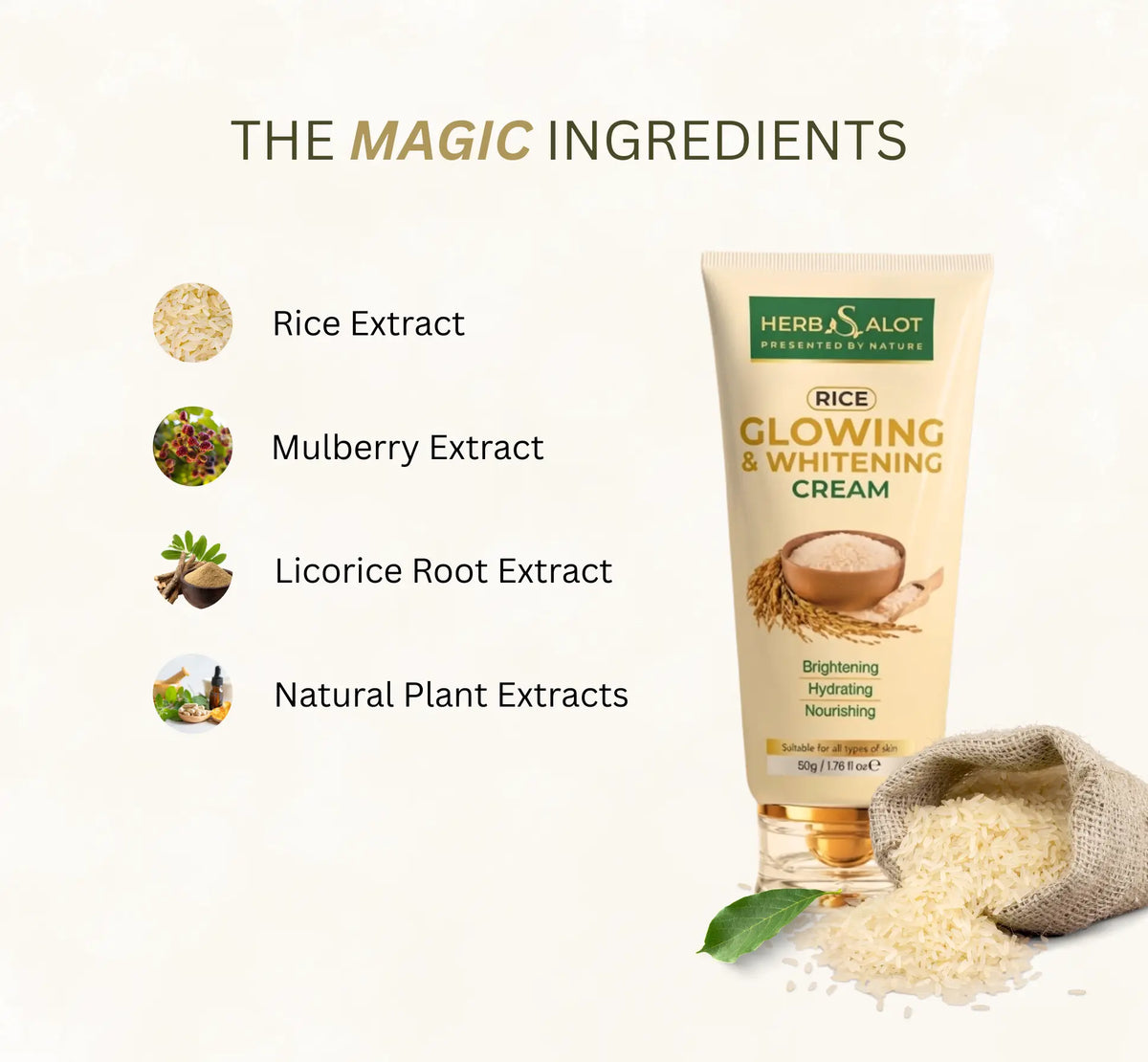 Rice Whitening Cream