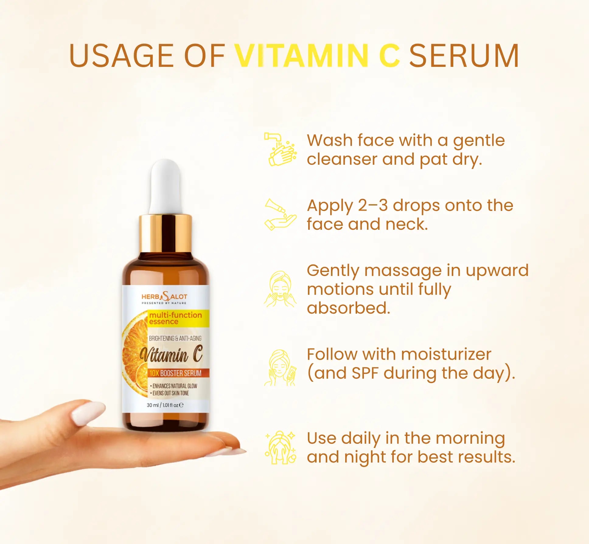 HerbsAlot Vitamin C 10X Booster Serum