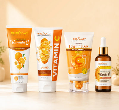 Herbsalot Vitamin C Kit – Complete 4-Step Brightening Routine